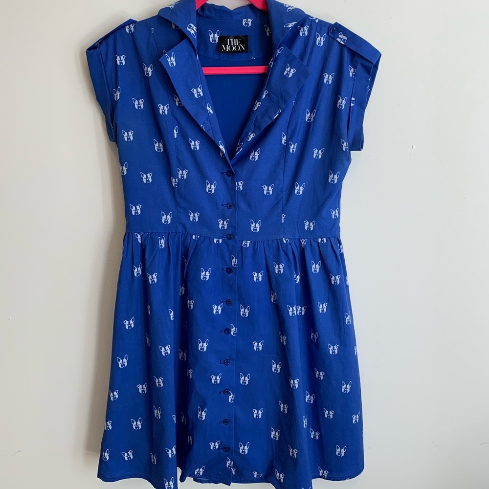 French Bulldog Print dress